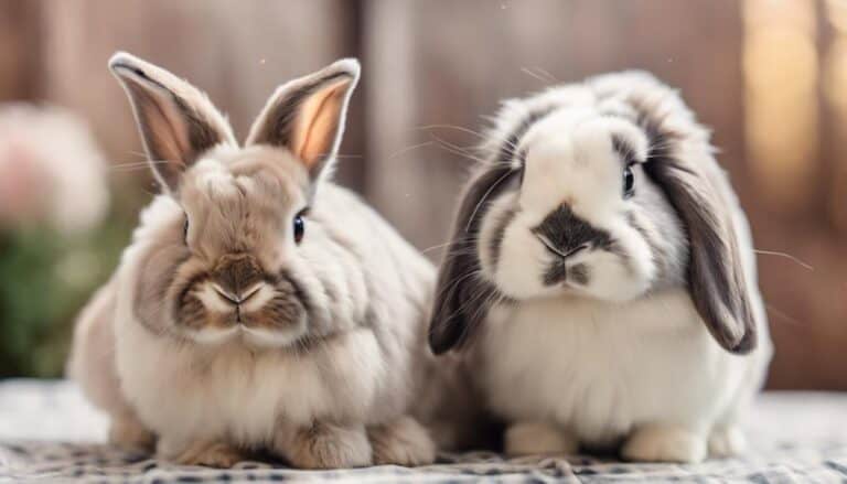 adorable bunnies in focus