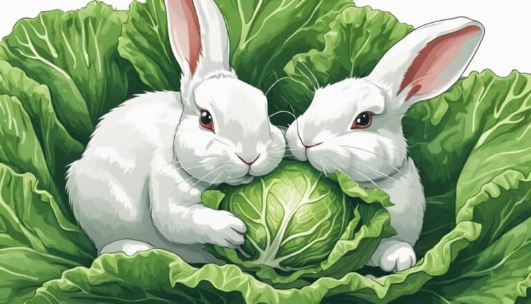 bunnies and cabbage consumption