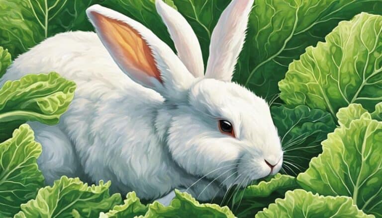 bunnies and savoy cabbage