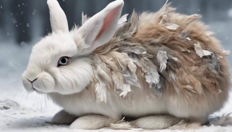 bunnies shed fur naturally