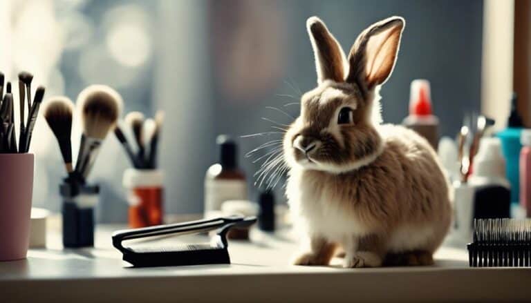 bunny grooming promotes health