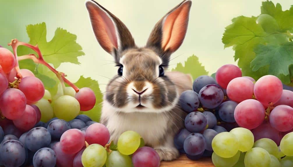 bunny safety with grapes