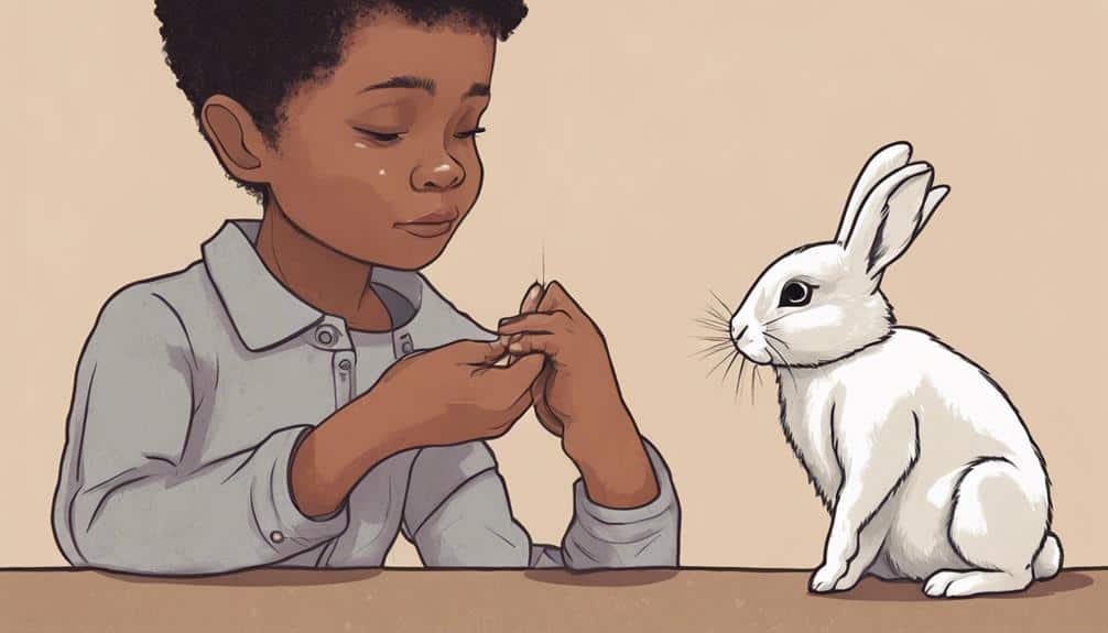 bunny scratches on hands