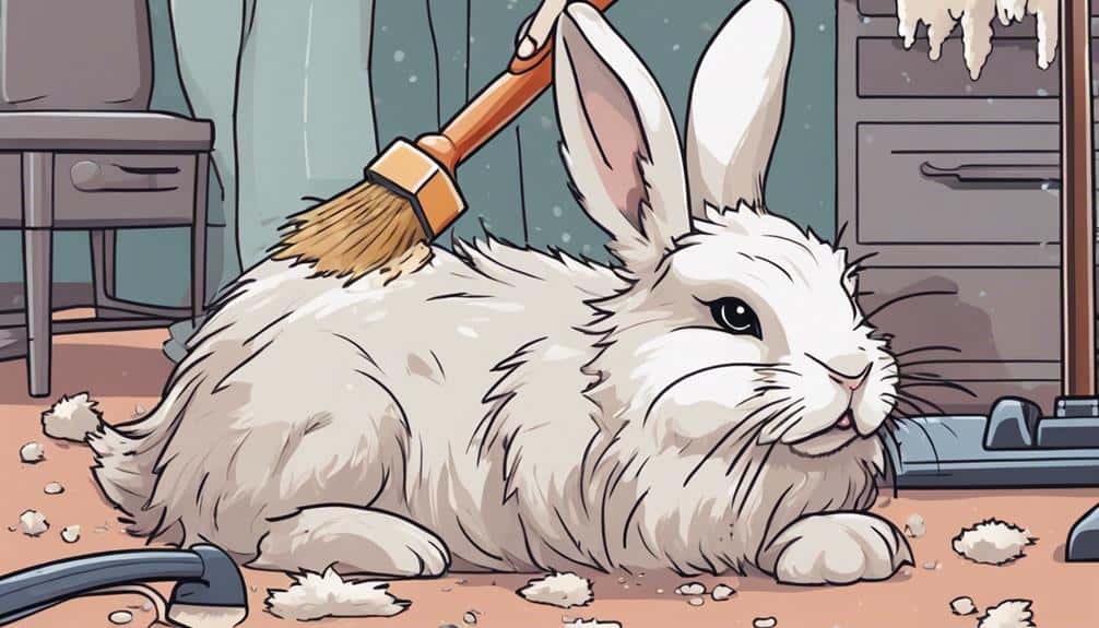 controlling rabbit hair loss