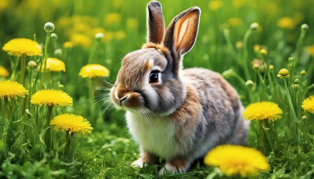 dandelions a rabbit s delight