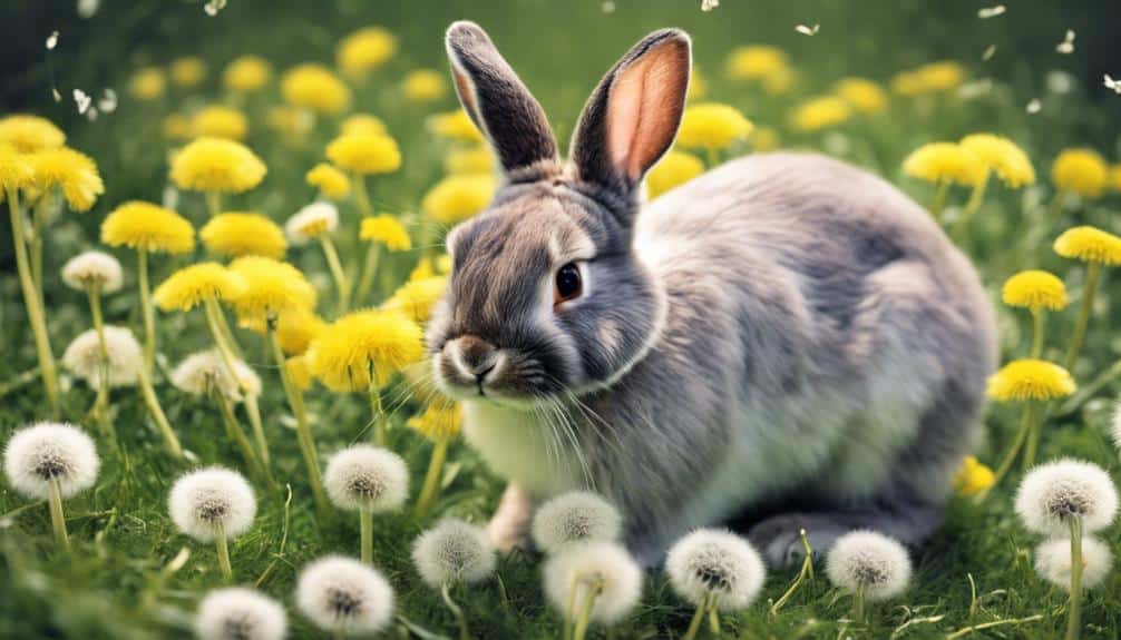 dandelions for bunny feast