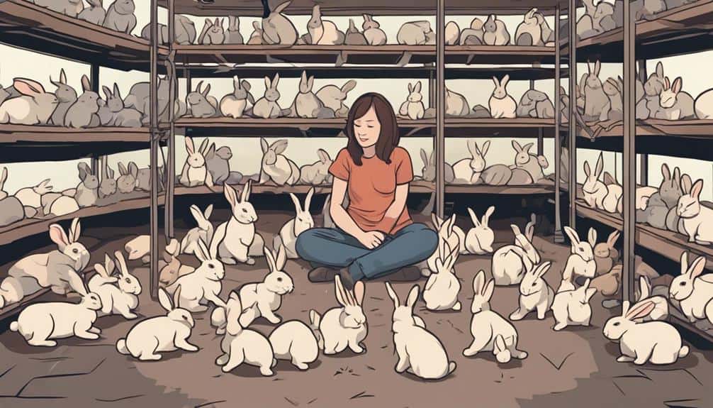 discovering baby bunnies outside