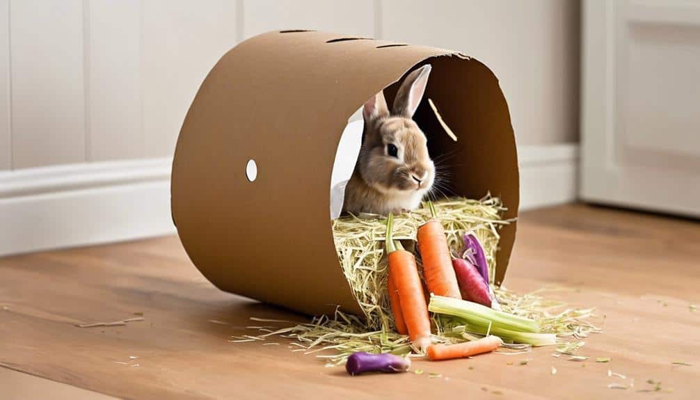 diy rabbit enrichment project