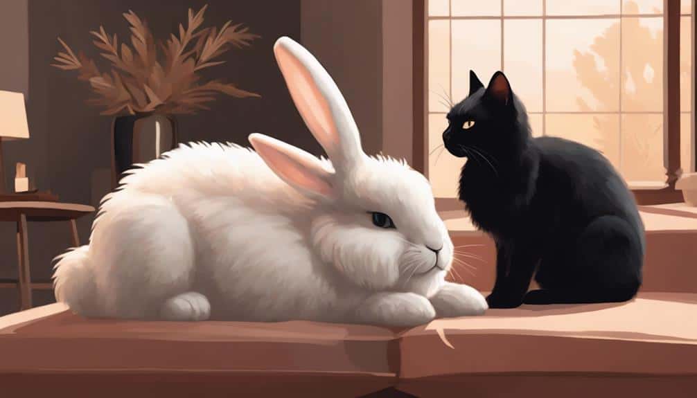 furry friends coexisting peacefully