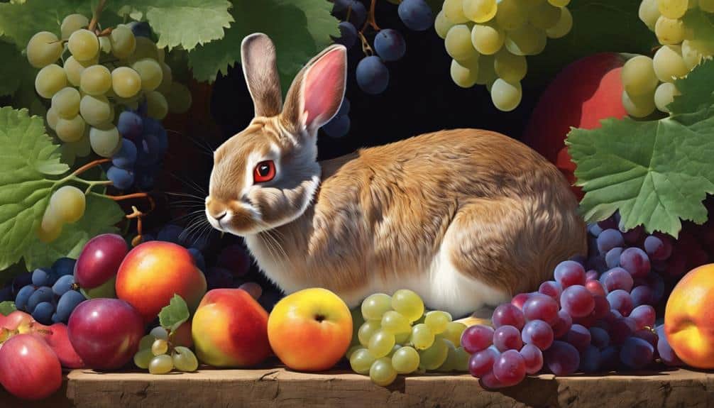 grapes bunny s nutritious treat