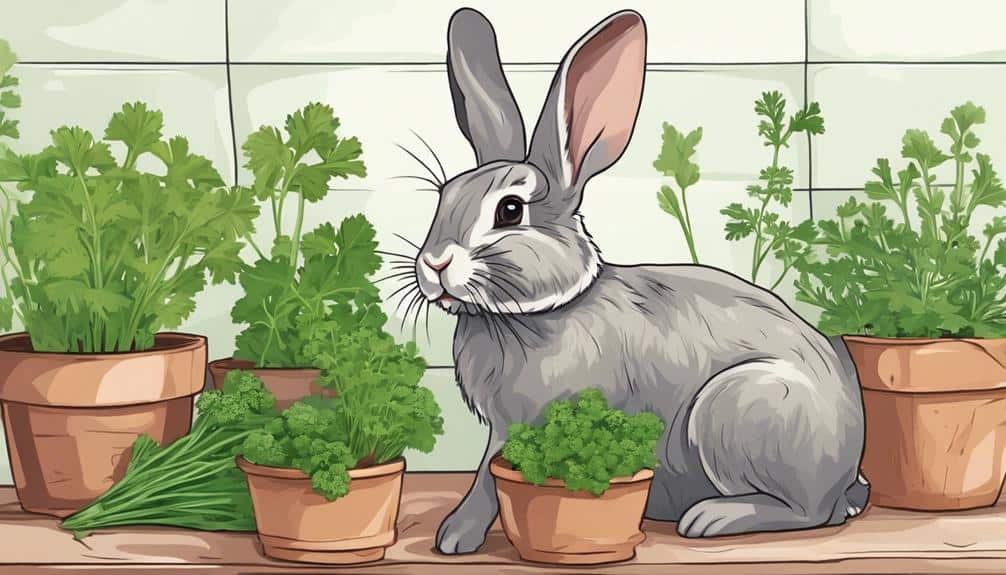 herb garden for rabbits