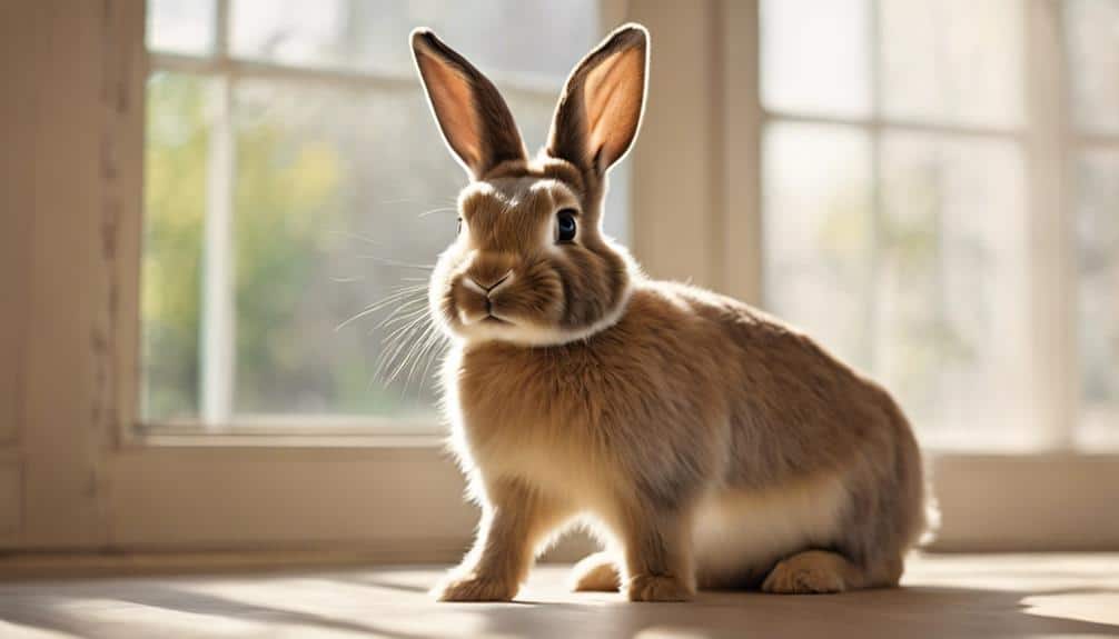 joyful rabbit hopping behavior