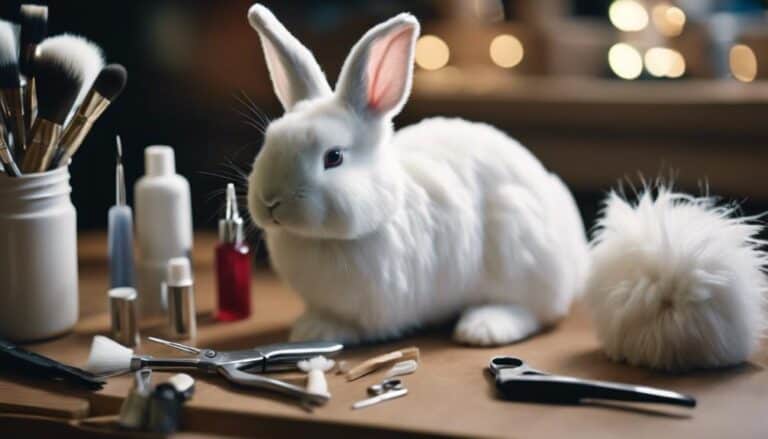 pet bunny grooming safety