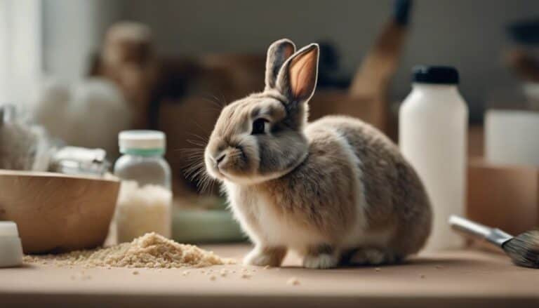 preparing a bunny for consumption