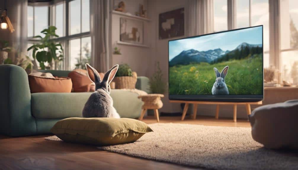 rabbit learns about television