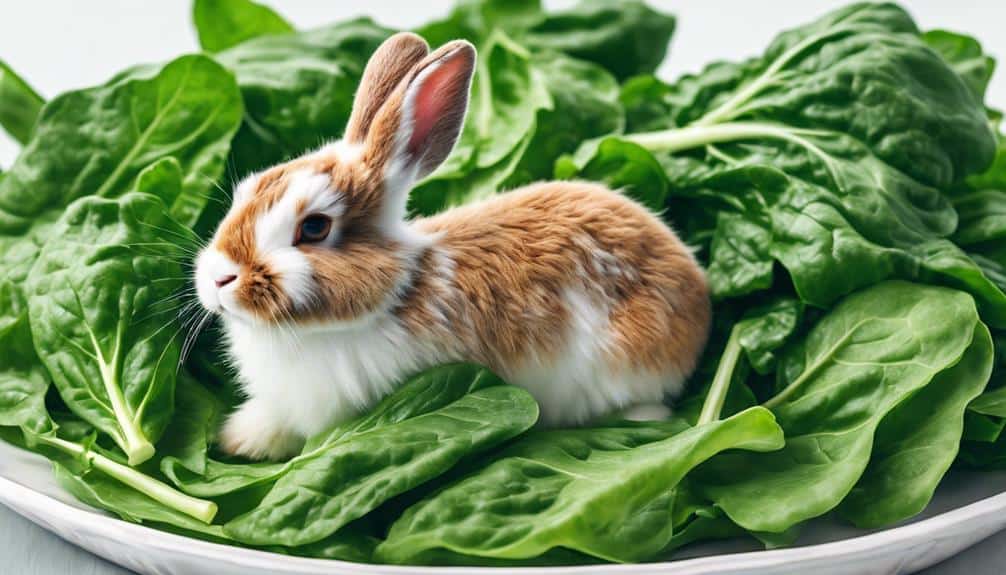 spinach bunny s healthy treat