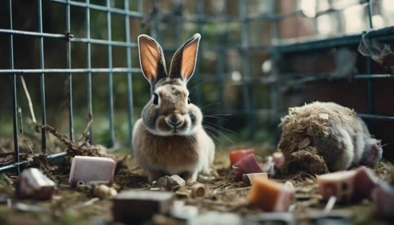 stress signs in rabbits