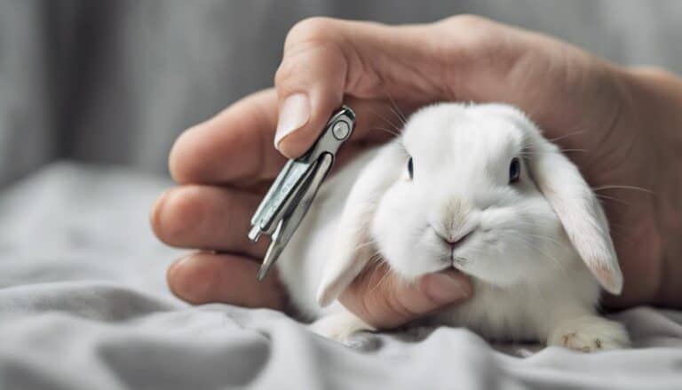 trimming bunny nails safely