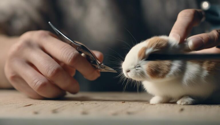 trimming bunny nails safely