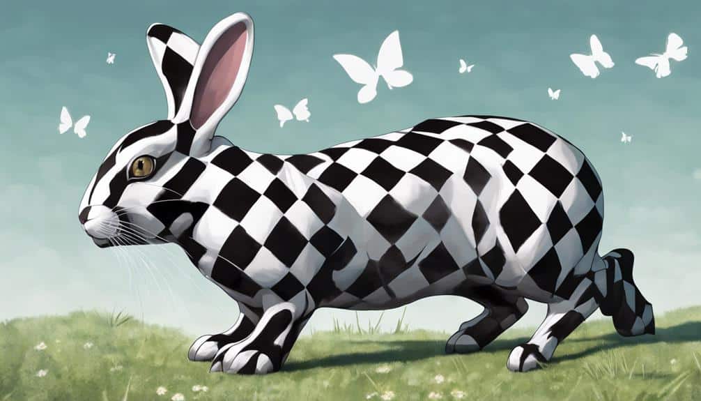 unique checkered giant rabbit