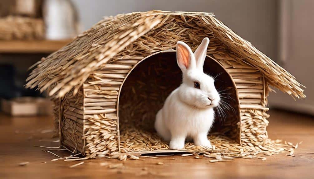 wheat straw huts hidden