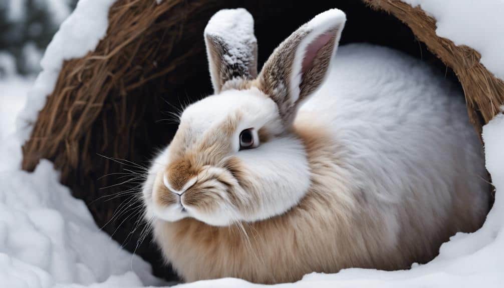 winter survival strategies bunnies