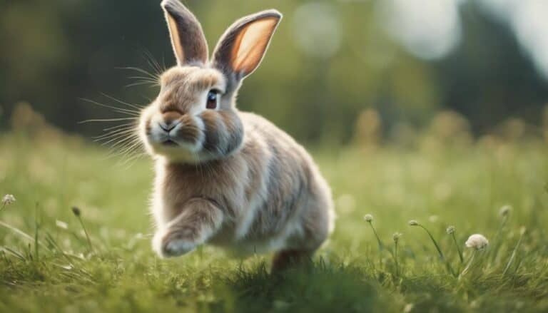 bunnies hop on hindquarters