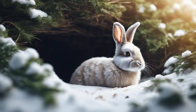 bunnies in winter weather