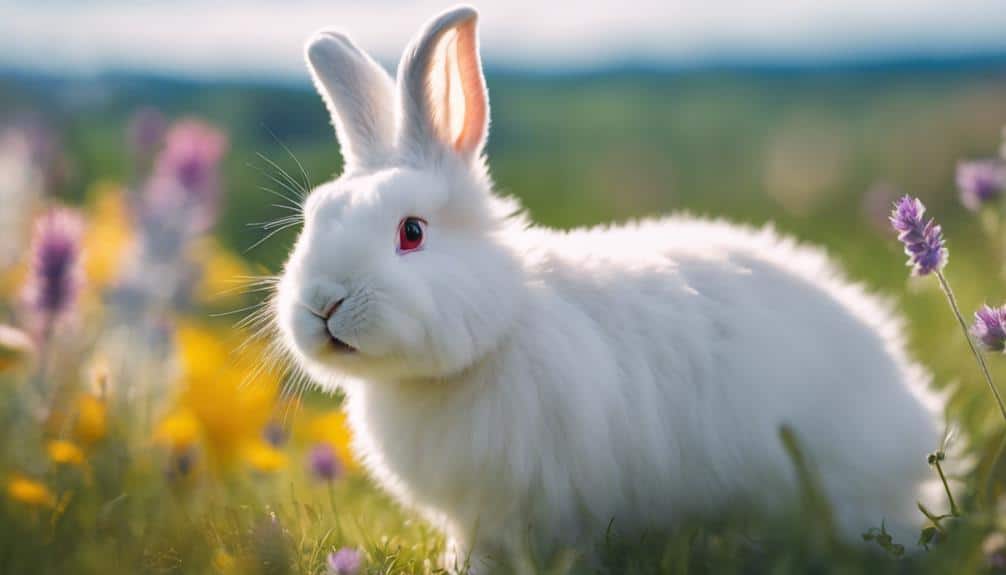 hoppy bunnies in meadow
