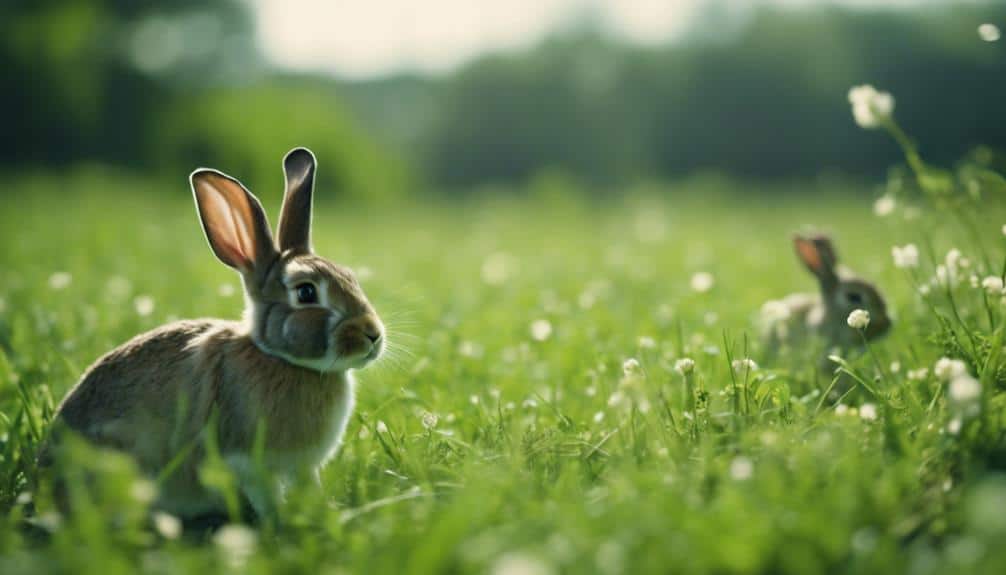 rabbit grazing effect study