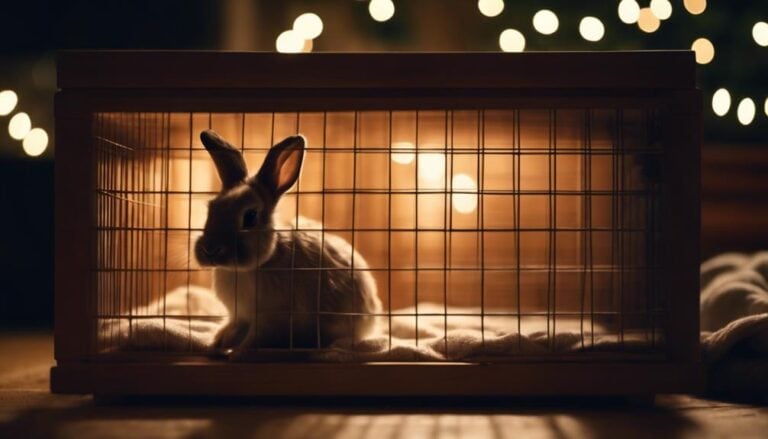 keep rabbit warm safely