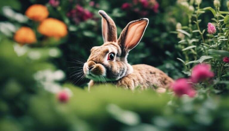 rabbits hide in burrows