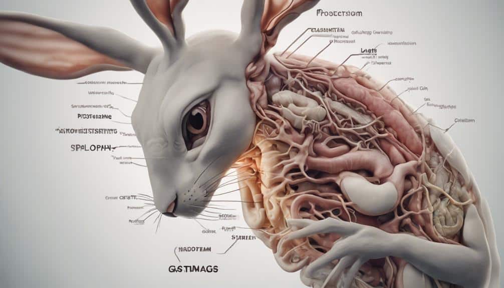 the four word phrase is rabbit s unique digestive system
