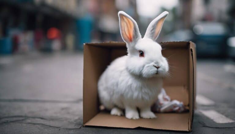 thousands of rabbits abandoned