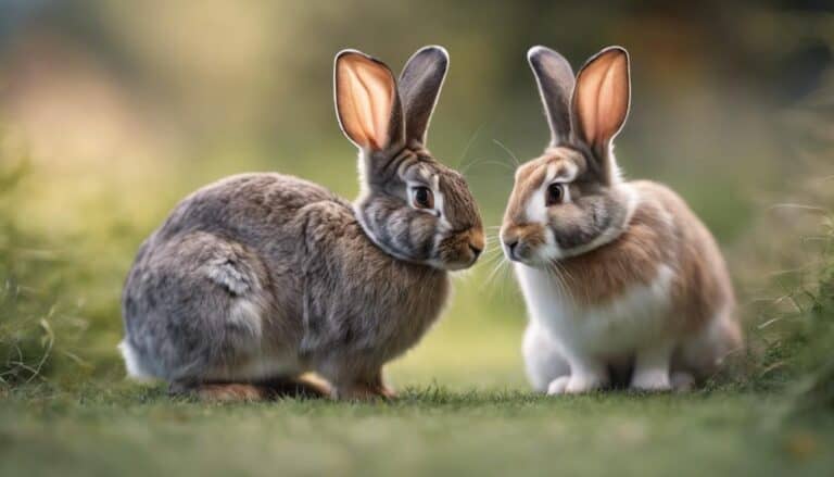 wild rabbits appear distinct