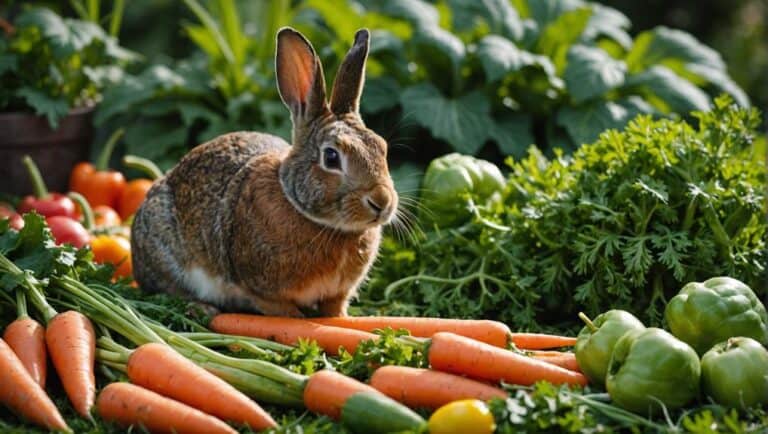 fresh veggies promote rabbit dental health