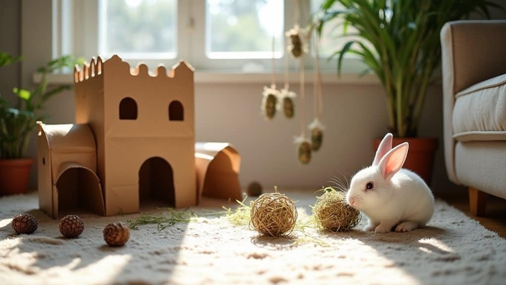 budget friendly rabbit enrichment toys