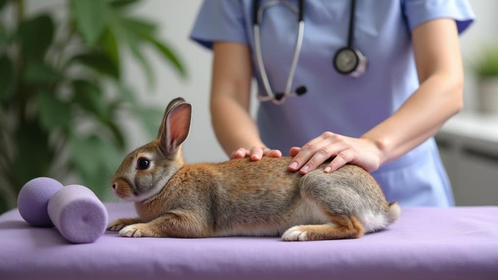 gentle massage for rabbits