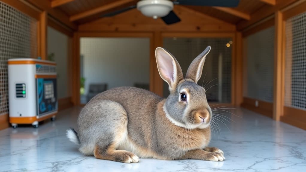 giant rabbits need temperature control