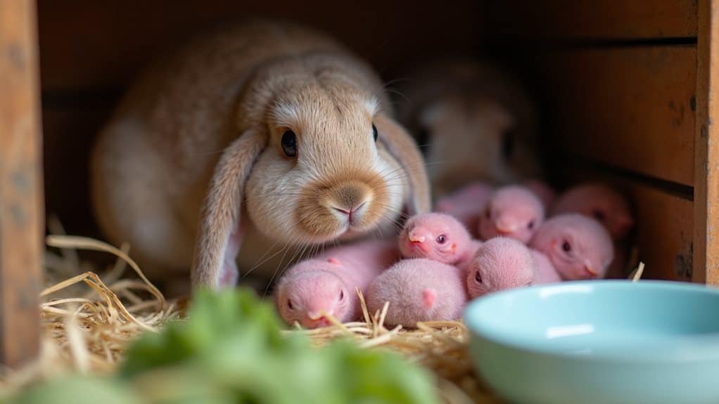 nursing mother rabbit care