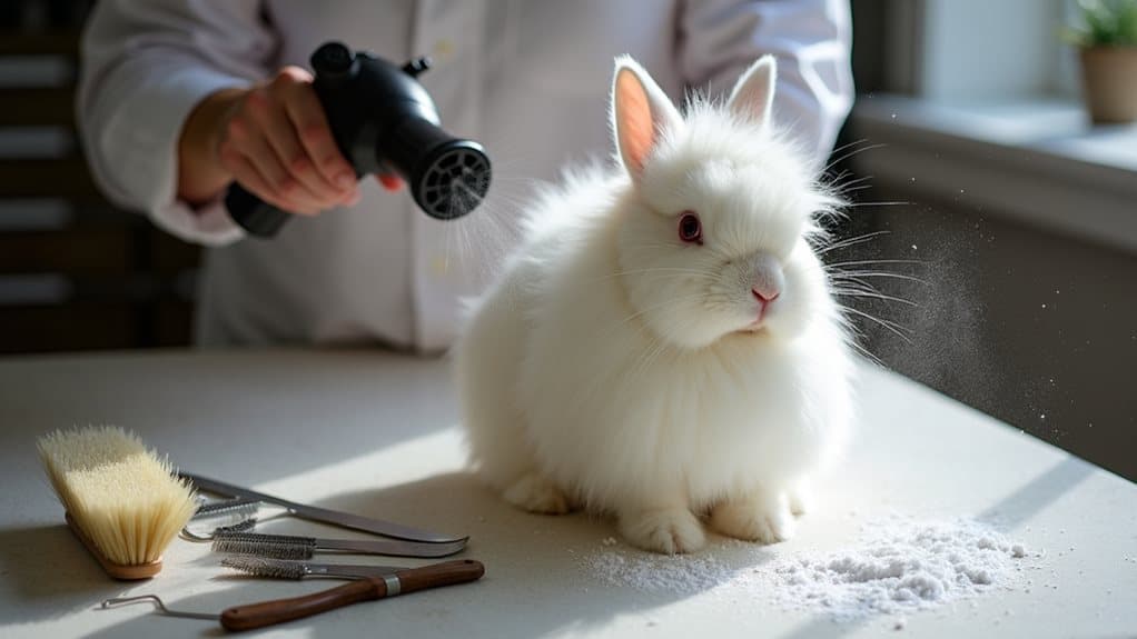 preventative blowing for rabbits