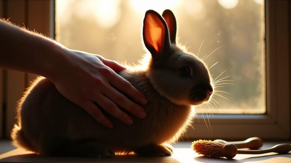 rex rabbit seasonal grooming