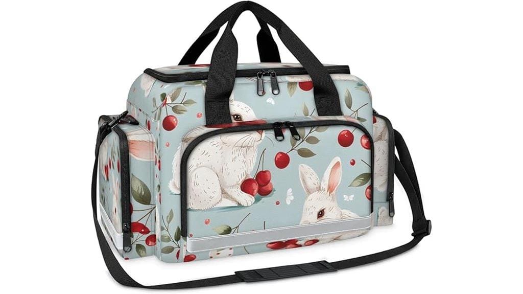 multi compartment medical emergency bag
