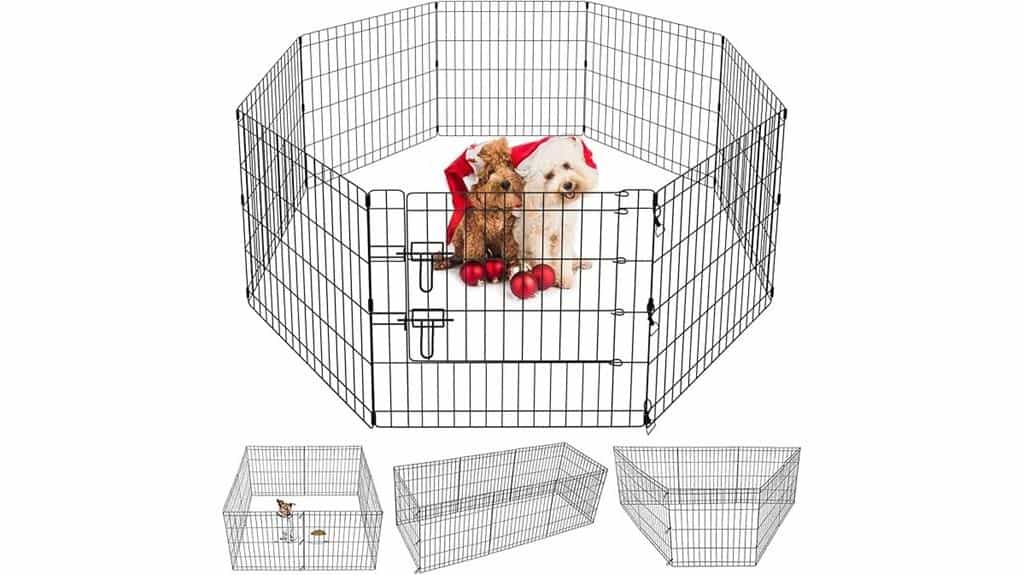 portable metal dog playpen