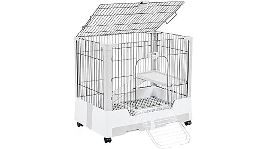 two level small animal cage