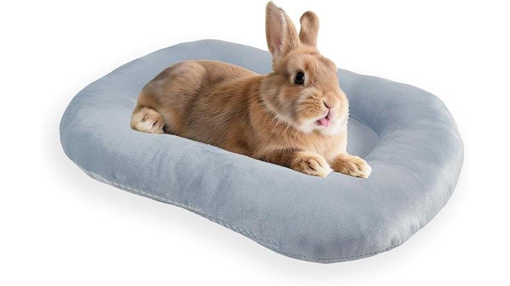 washable plush rabbit bed