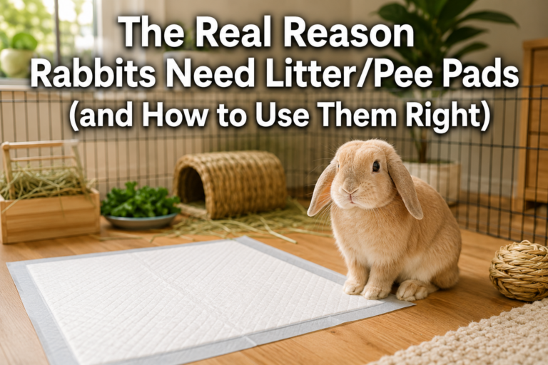 The Real Reason Rabbits Need Litter/Pee Pads (and How to Use Them Right)