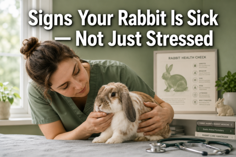 Signs Your Rabbit Is Sick, Not Just Stressed