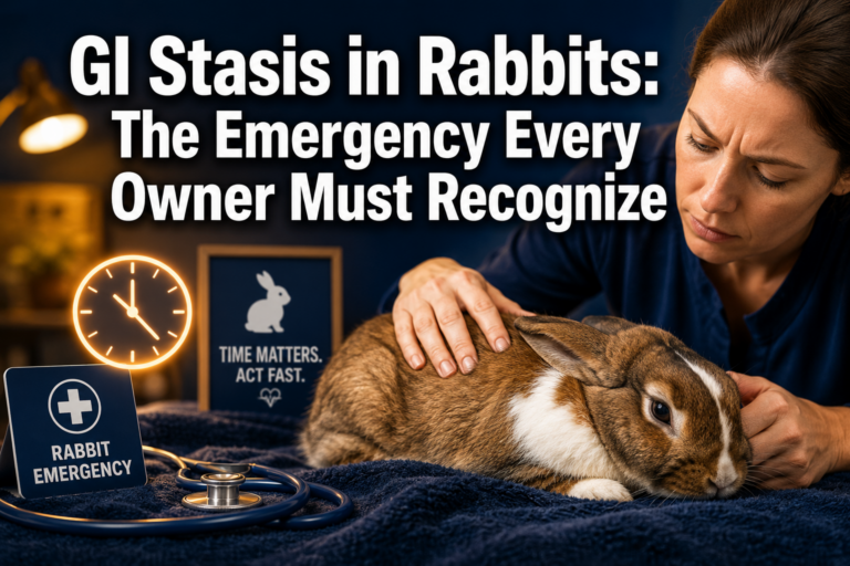 GI Stasis in Rabbits: The Emergency Every Owner Must Recognize