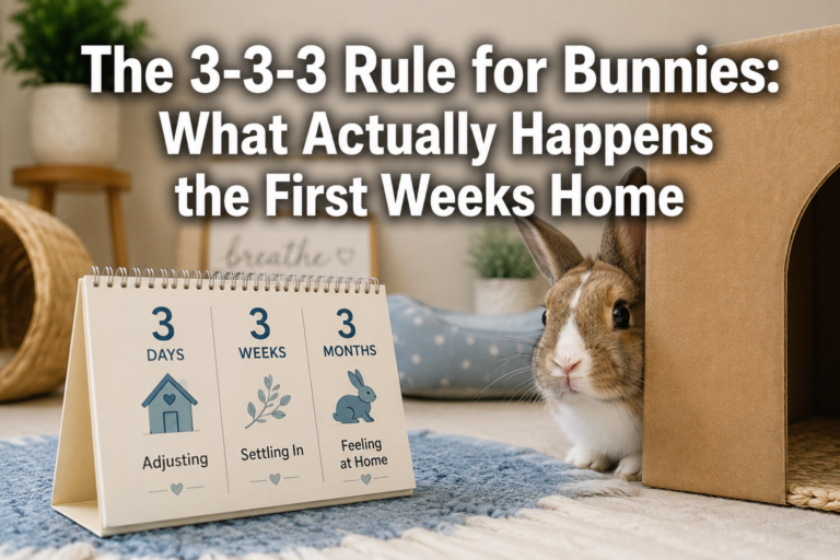 The 3-3-3 Rule for Bunnies: What Actually Happens the First Weeks Home